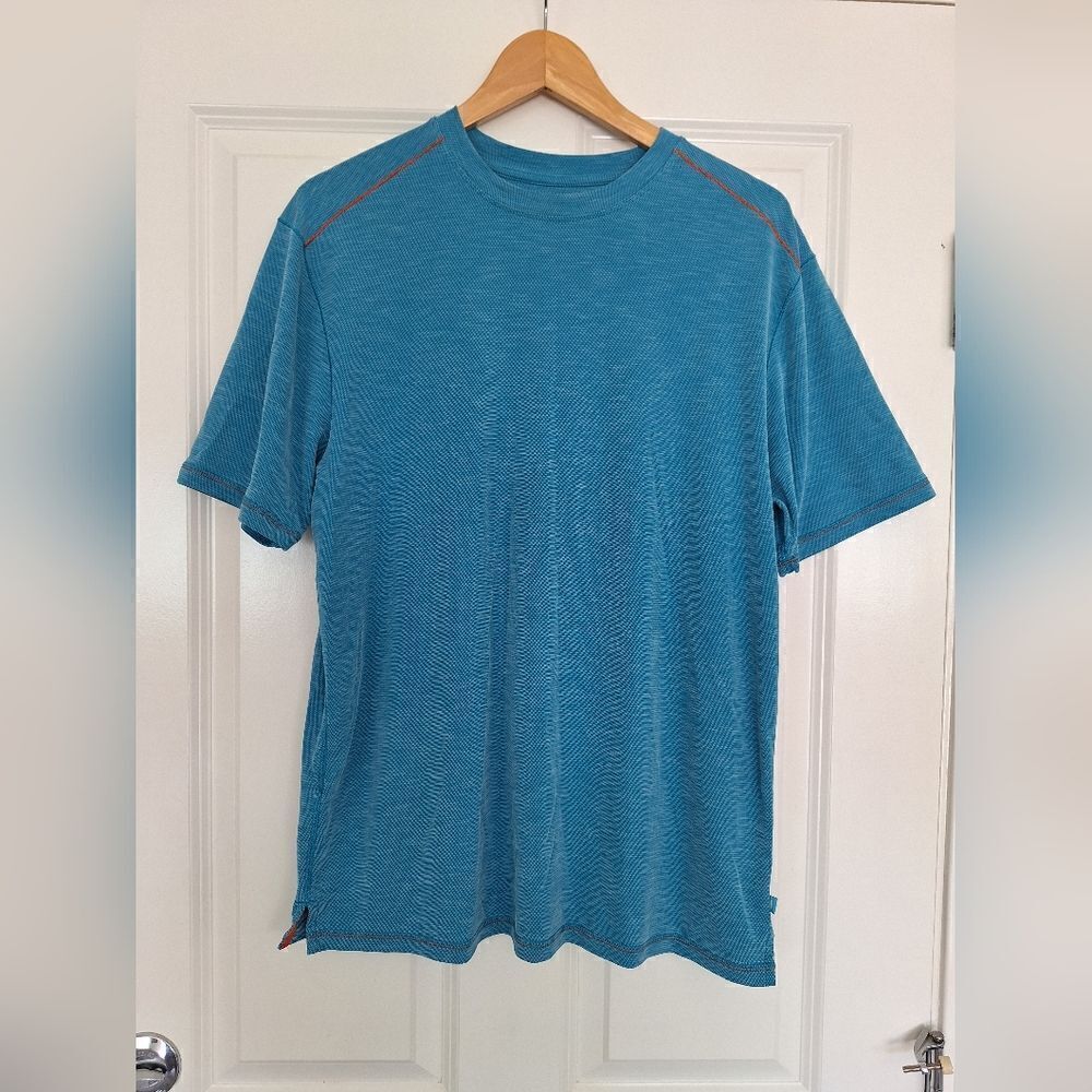 Tommy Bahama blue short‎ sleeve shirt size M